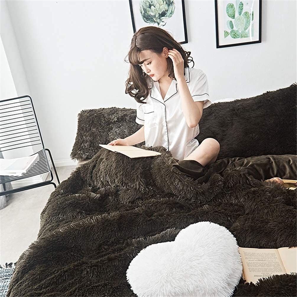 Art of Blackフリースベッドカバーセット ダブル用 Amazon｜フリース布団カバー 寝具セット ダブル サーマル ふわふわ
